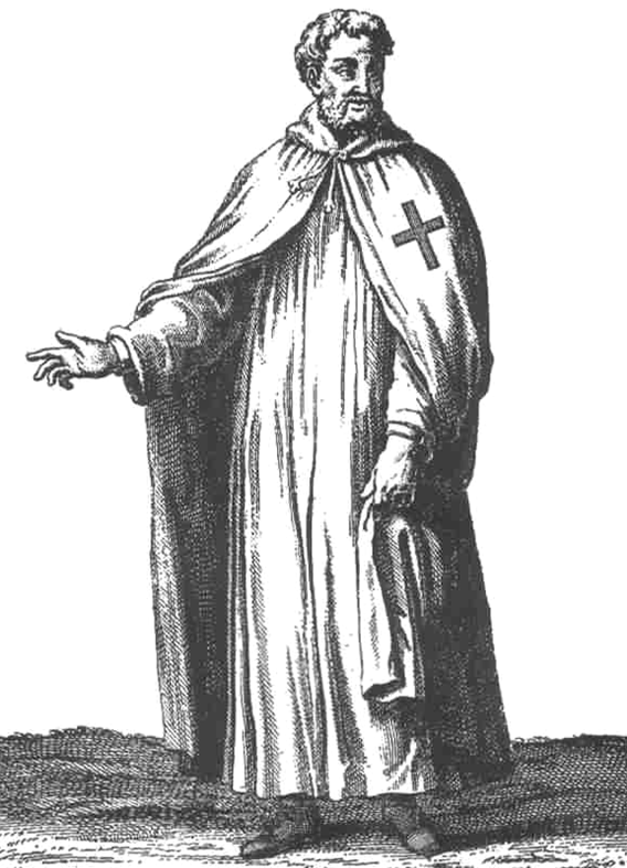Padre templário (gravura do século XIX)